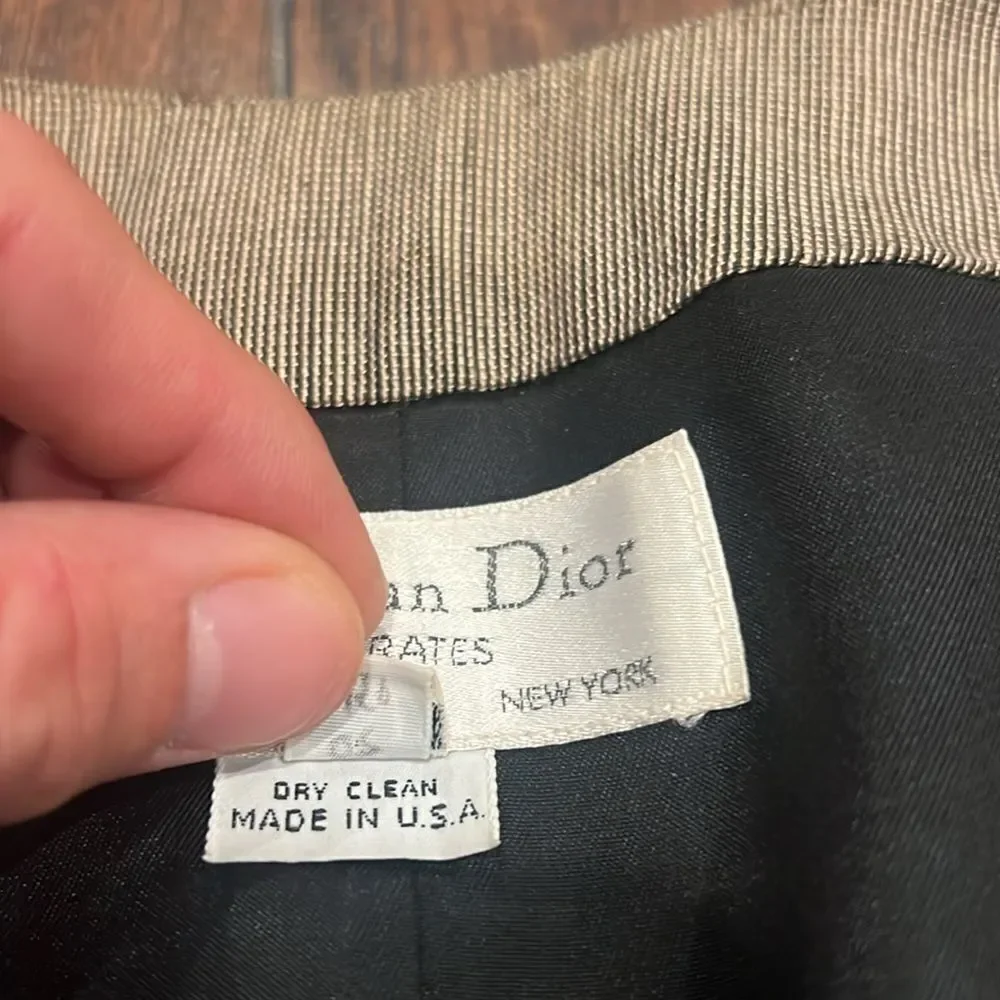 CHRISTIAN DIOR SEPARATES Blazer Size: L | US 10 made in USA in GUC shoulder pads